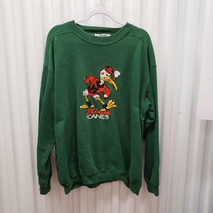 Vintage Miami Canes Team Edition Sweater Sz XL